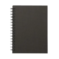Wirebound Notebook Plain Dark Grey